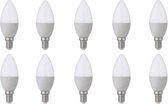 LED Lamp 10 Pack - E14 Fitting - 6W - Helder/Koud Wit 6400K