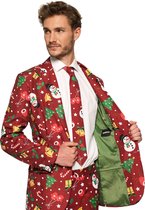 Suitmeister Verkleedpak Christmas Red Icons Led Heren Polyester Maat M