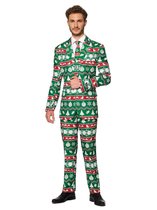 Suitmeister Verkleedpak Christmas Heren Polyester Groen Maat 62