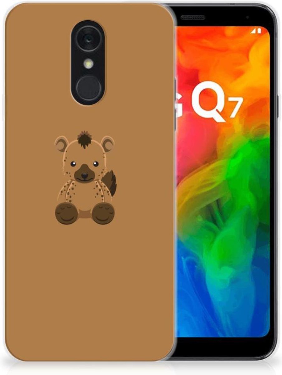LG Q7 Telefoonhoesje met Naam Baby Hyena