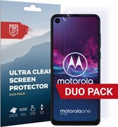 Rosso Motorola One Action Ultra Clear Screen Protector Duo Pack