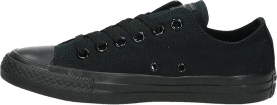 converse all star black leather low