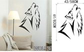 3D Sticker Decoratie Tribal Wolf Dog Animal Vinyl Decal Art Stylish Ahesive Home Decor Sticker Wall Stickers Home Decoration - WOLF6 / Large