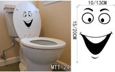 3D Sticker Decoratie Mooie badkamer Wc-stickers Stoel Teken Herinnering Citaat Woord Belettering Art PVC Washroom Stickers Home Decor - MTT24 / Large