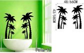 3D Sticker Decoratie Grote palmbomen Vogel Verwijderbaar Vinly Muurtattoo Art Mural Decor Sticker Muursticker Interieur - Palm12 / Large