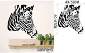 3D Sticker Decoratie DIY Zebra Adesivo De Parede Animal Vinyl Decals DIY Wall Stickers Abstract Art Murals Zoo Home Decor Removable Wall Paper - Zebra2 / Small