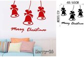 3D Sticker Decoratie DIY Home Decor Sneeuwvlok Klokken en Sneeuwpop Kerstbal Muurstickers Raamdecoratie Verwijderbare raamstickers - Merry26 / Large