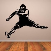 3D Sticker Decoratie Best verkopende sport Muurtattoo Vinyl Verwijderbaar Home Decor Hindernis Speler Muursticker Woonkamer