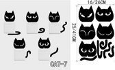 3D Sticker Decoratie Cartoon Black Cat Cute DIY Vinyl Wall Stickers For Kids Rooms Home Decor Art Decals 3D Wallpaper Decoration Adesivo De Parede - CAT7 / Large