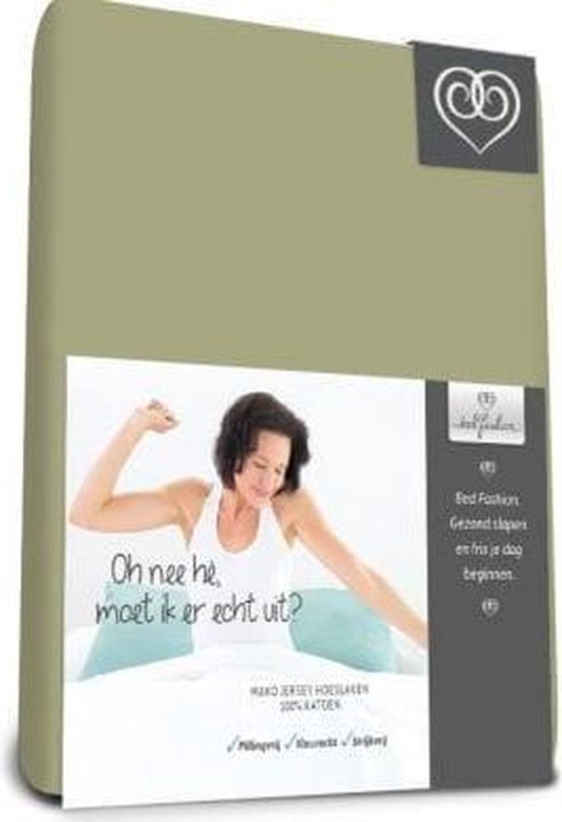 Bed-Fashion Mako Jersey Topdek Split Groen 180 x 220 cm