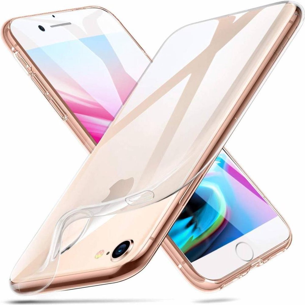 stoomboot Voorloper etnisch Ultra dun geschikt voor Apple iPhone 8 / 7 hoesje transparant | bol.com