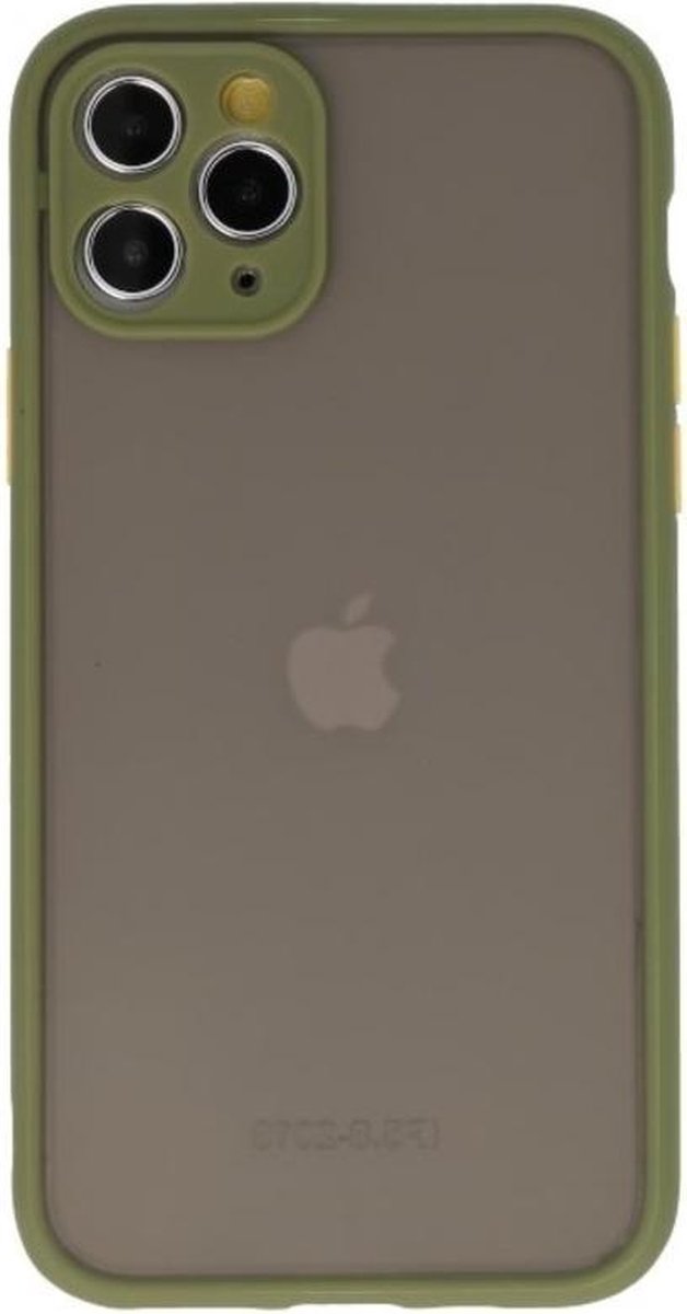 Hoesje Geschikt voor de iPhone 11 Pro - Hard Case Backcover Telefoonhoesje - Groen