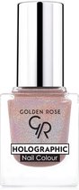 Golden Rose HOLOGRAPHIC Nail COLOUR NO: 02 Nagellak Holografische Trend Nagellak