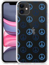 Geschikt voor Apple iPhone 11 Hoesje Peace - Designed by Cazy
