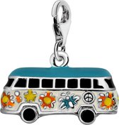 Quiges - Pendentif Charm Charm Argent 925 Hippie Bus - HC320