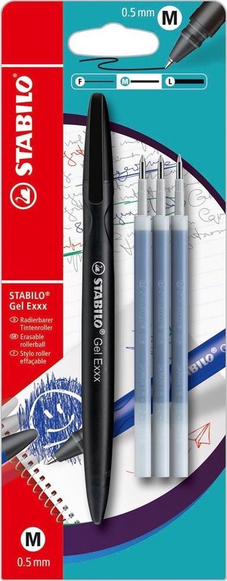 Recharges pour Stylo à Encre Gel Effaçable - Erasable Pen BLACK