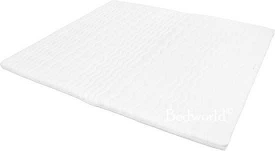 Bedworld Topper Oplegmatras - Koudschuim HR45 - 140x200 - 7 cm matrasdikte Medium ligcomfort