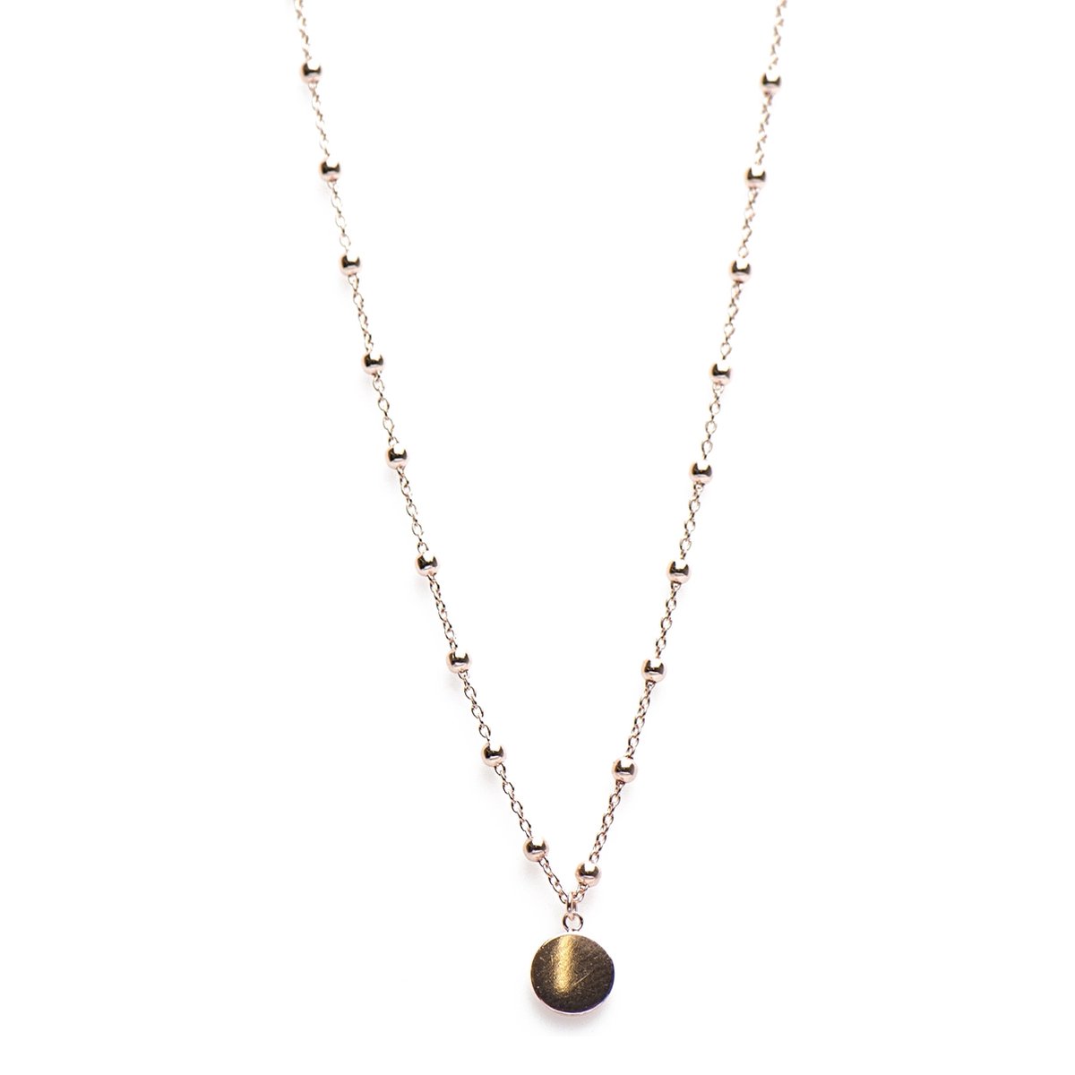 Karma Dots Coin Goldplated Ketting (Lengte: 38.00-45.00 cm) - goud