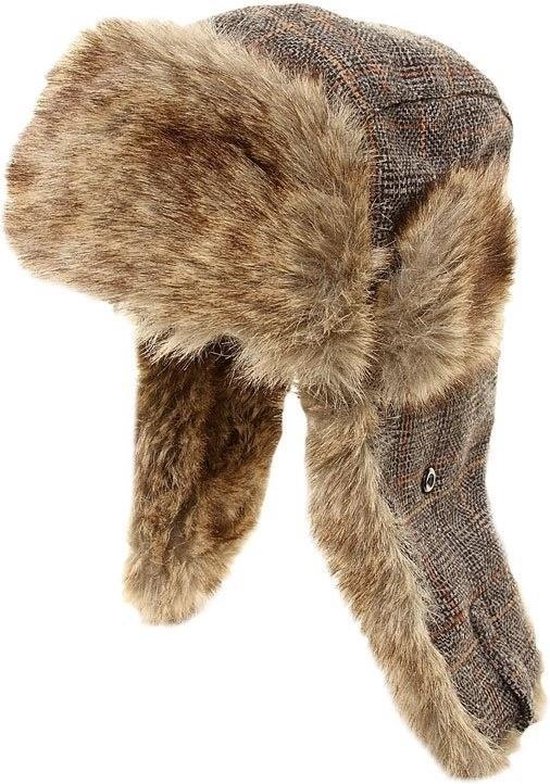Bonnet D'hiver Homme Avec Rabats D'oreilles Et Bandeau Réglable - Tissu Imperméable, Doublure Polaire - Taille Unique (tour De Tête ~56-60 Cm)