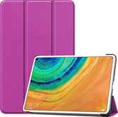 Huawei MatePad Pro 10.8 Tri-Fold Book Case - Paars