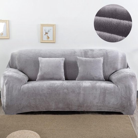 Goed gevoel Psychologisch Leeg de prullenbak Pluche stof sofa cover dikke zachte bank elastische sofa covers niet  omvatten... | bol.com