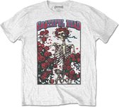 Grateful Dead Heren Tshirt -2XL- Bertha & Logo Wit