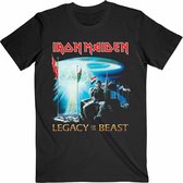 Iron Maiden Heren Tshirt -XL- Two Minutes To Midnight Zwart