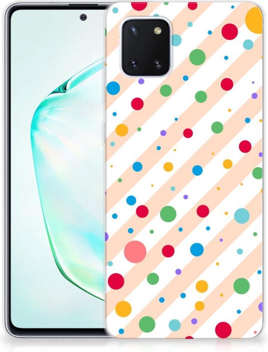 Back Cover voor Samsung Galaxy Note 10 Lite TPU bumper Dots