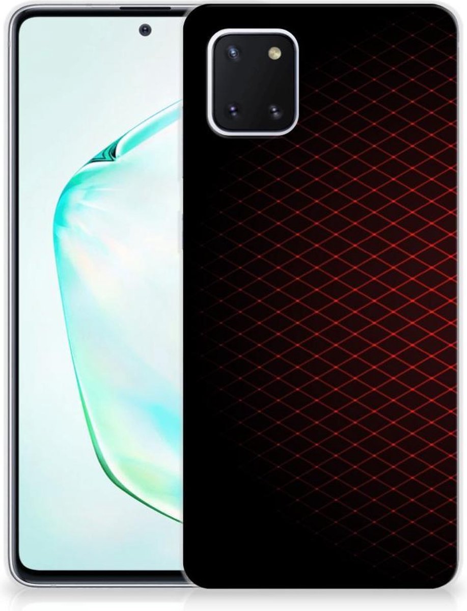 TPU Hoesje voor Samsung Galaxy Note 10 Lite TPU bumper Geruit Rood