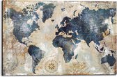 Schilderij Wereldkaart