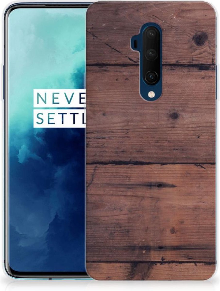 OnePlus 7T Pro Bumper Hoesje Old Wood