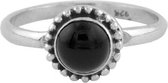 Jewelryz Sena Edelsteen Ring | 925 sterling zilver met zwarte onyx | Maat 16