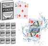 Afbeelding van het spelletje relaxdays 10x speelkaarten poker - pokerkaarten plastic - 540 kaarten - waterdicht