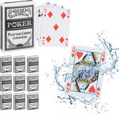 Relaxdays 10x speelkaarten poker - pokerkaarten plastic - 540 kaarten - waterdicht