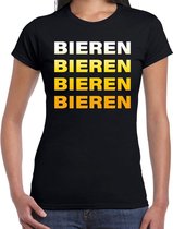 Bieren bieren bieren bieren  t-shirt zwart voor dames XS