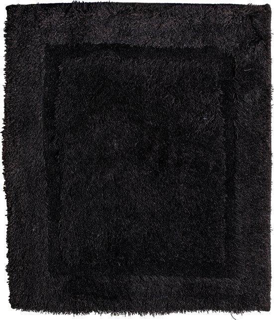 Badmat 60x90 cm. Acryl uni zwart 3891-801