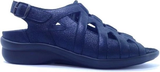 Durea Vetersandalen 7284 Donkerblauw Wijdte H Uitneembaar Voetbed 37.5