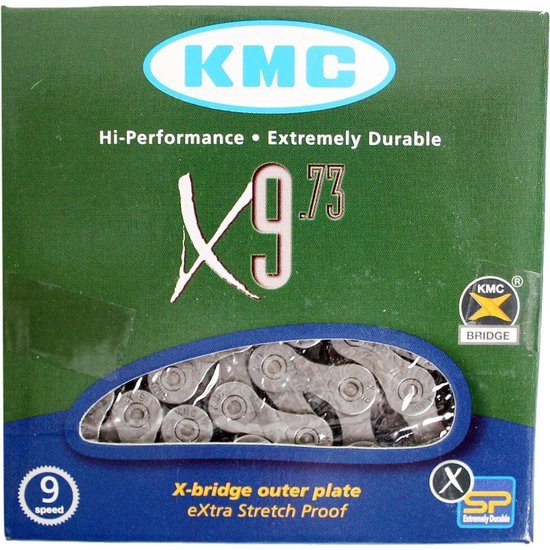 KMC 9-speed fietsketting - smal ontwerp - grijs - 114 schakels - MTB & race geschikt van KMC — afbeelding 5