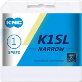 KMC K1SL Narrow Ketting 1-speed, silver Uitvoering 100 Links