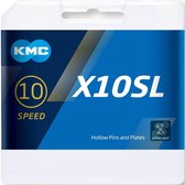 KMC X10SL Ti-N Chaîne antivol 10 vitesses, argent Version 114 maillons