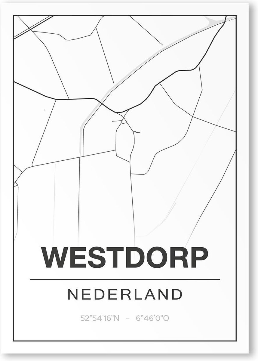 Poster/plattegrond WESTDORP - A4