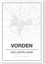 Poster/plattegrond VORDEN - A4