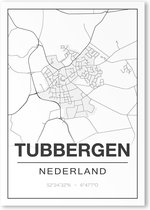 Poster/plattegrond TUBBERGEN - A4
