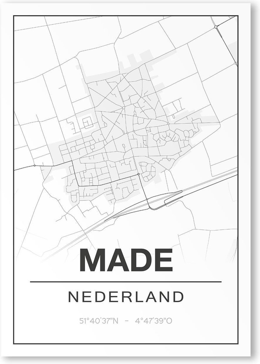 Poster/plattegrond MADE - A4
