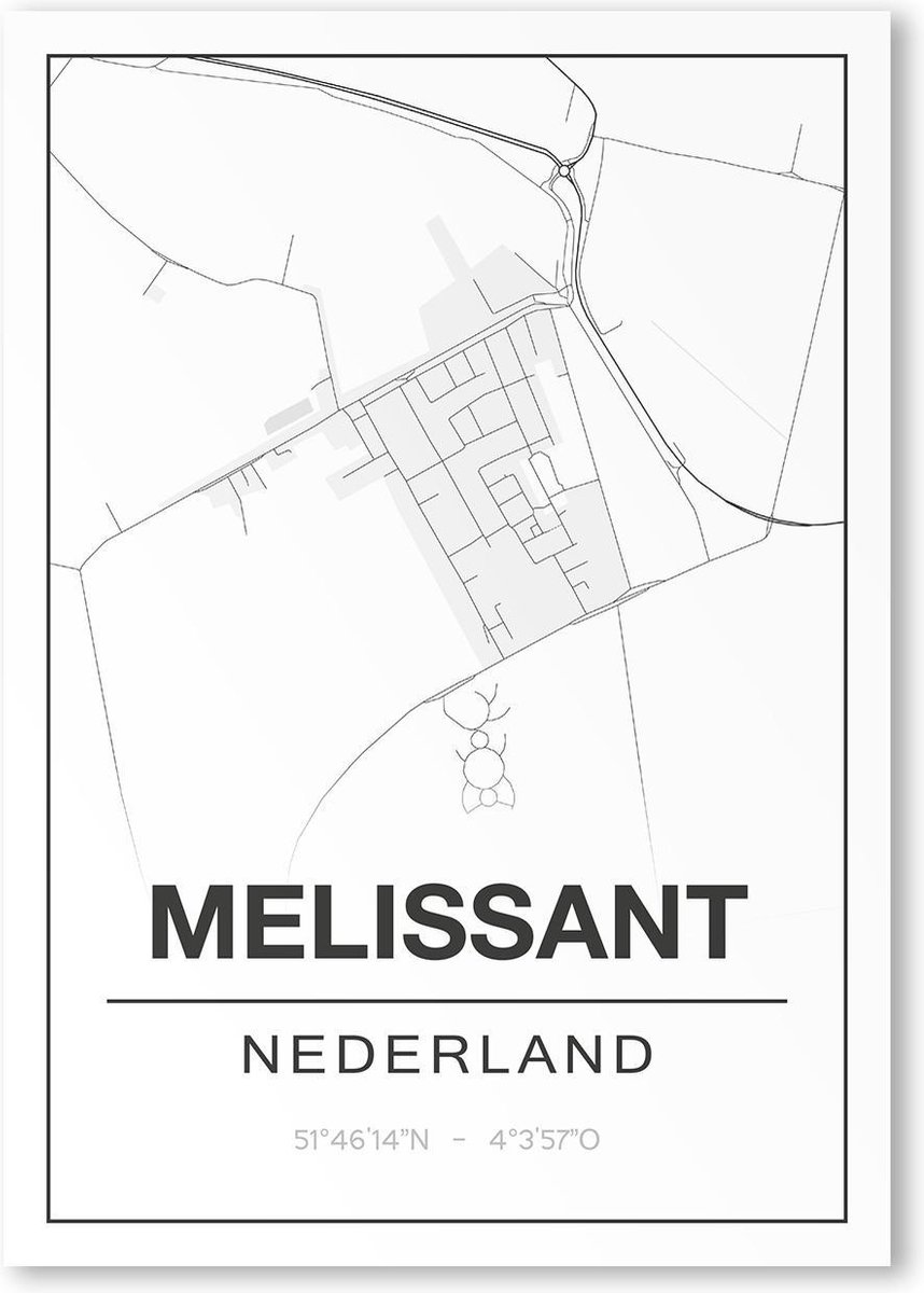 Poster/plattegrond MELISSANT - A4