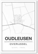 Poster/plattegrond OUDLEUSEN - A4