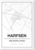 Poster/plattegrond HARFSEN - A4