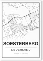 Poster/plattegrond SOESTERBERG - 30x40cm