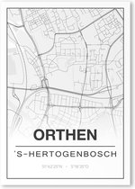 Poster/plattegrond ORTHEN - 30x40cm