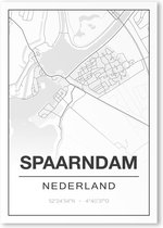 Poster/plattegrond SPAARNDAM - 30x40cm